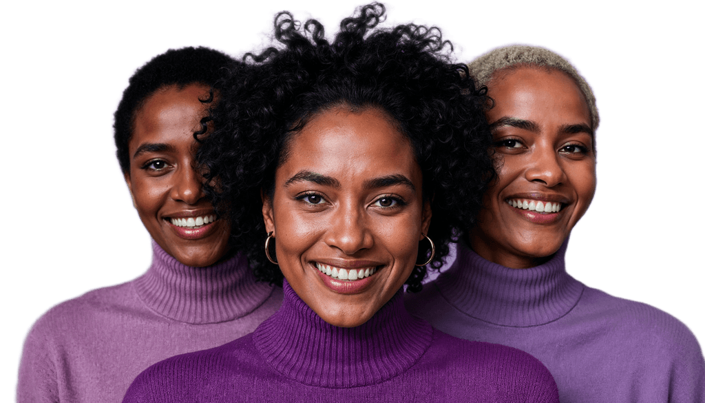 African women smiling